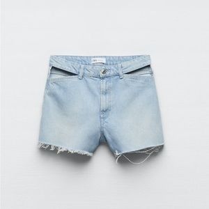 Cut out Denim Shorts